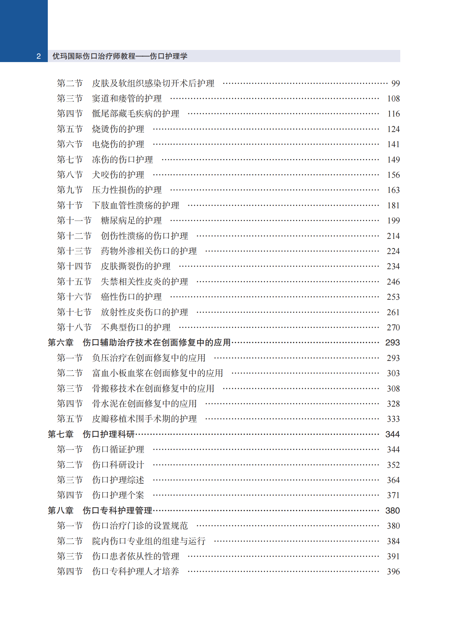 优玛国际伤口治疗师教程——伤口护理学-目录2.png 优玛国际伤口治疗师教程——伤口护理学-目录2.png